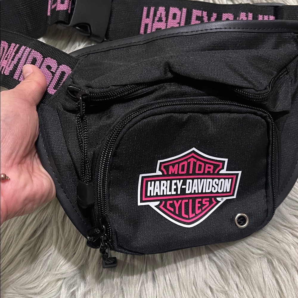 Harley-Davidson Black and Pink Waist Pack - Picture 3 of 4